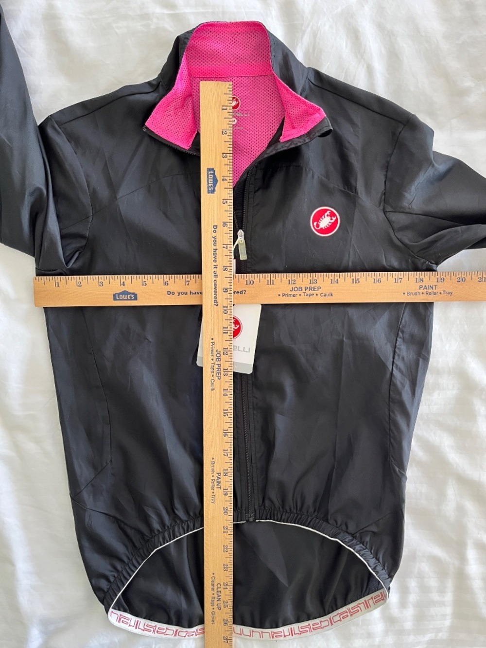 Castelli Women's Black Jacket with Pink Trim - Picture 3 of 8